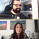Jacqueline y yo en nuestra charla.
